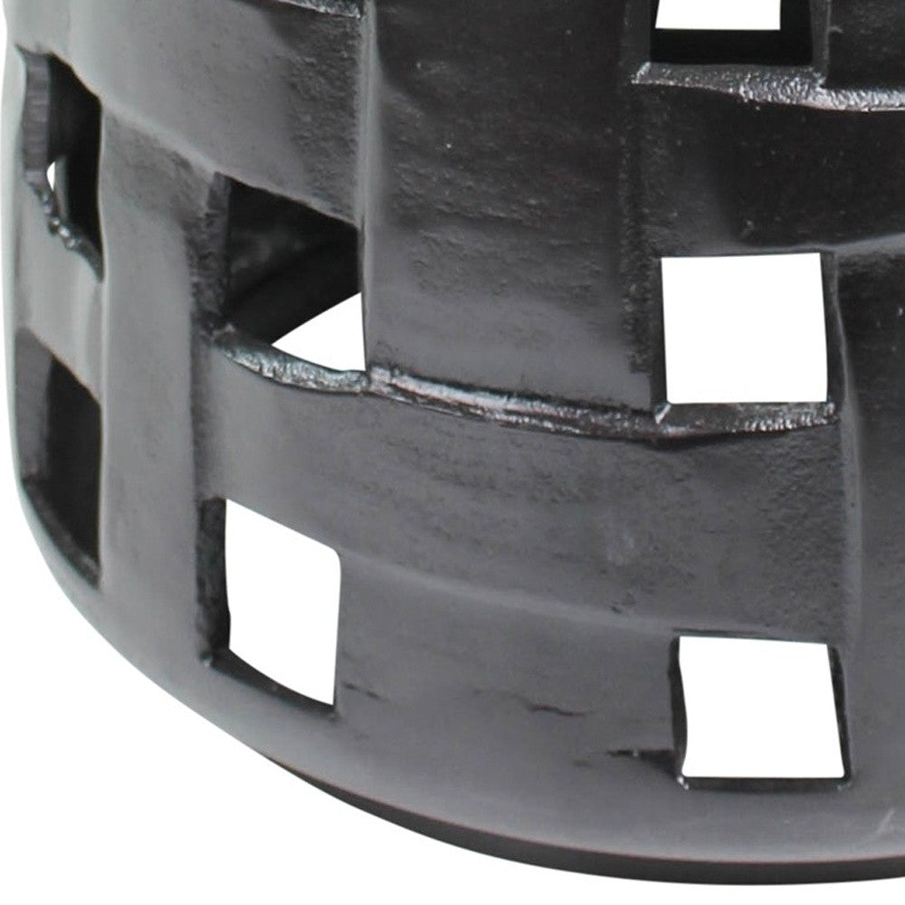 Cast Aluminum Woven Side Table By Homeroots | Side Tables | Modishstore - 3