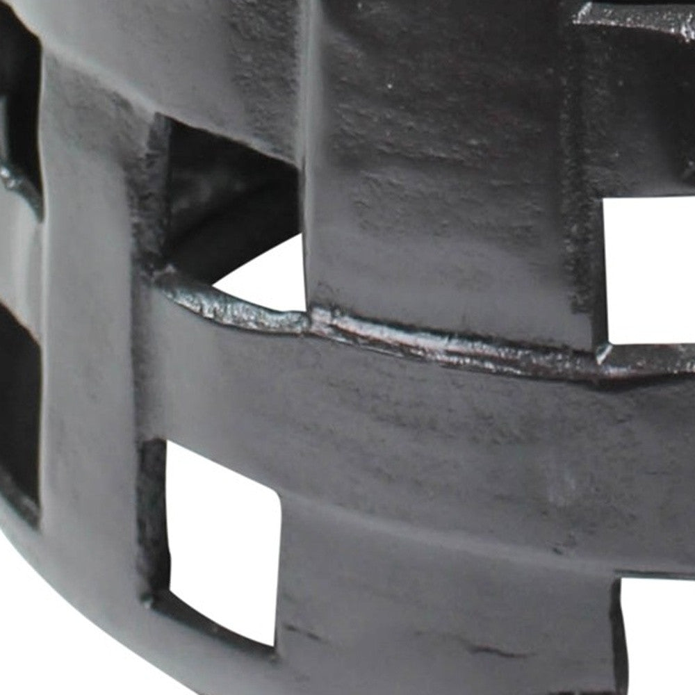 Cast Aluminum Woven Side Table By Homeroots | Side Tables | Modishstore - 4