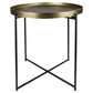 Gold Metal Tray Top Table By Homeroots | Stands | Modishstore - 2
