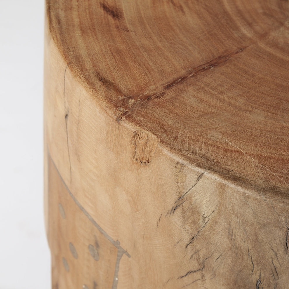 Modern Farmhouse 18' Reclaimed Wood Stool By Homeroots | Stools | Modishstore - 7
