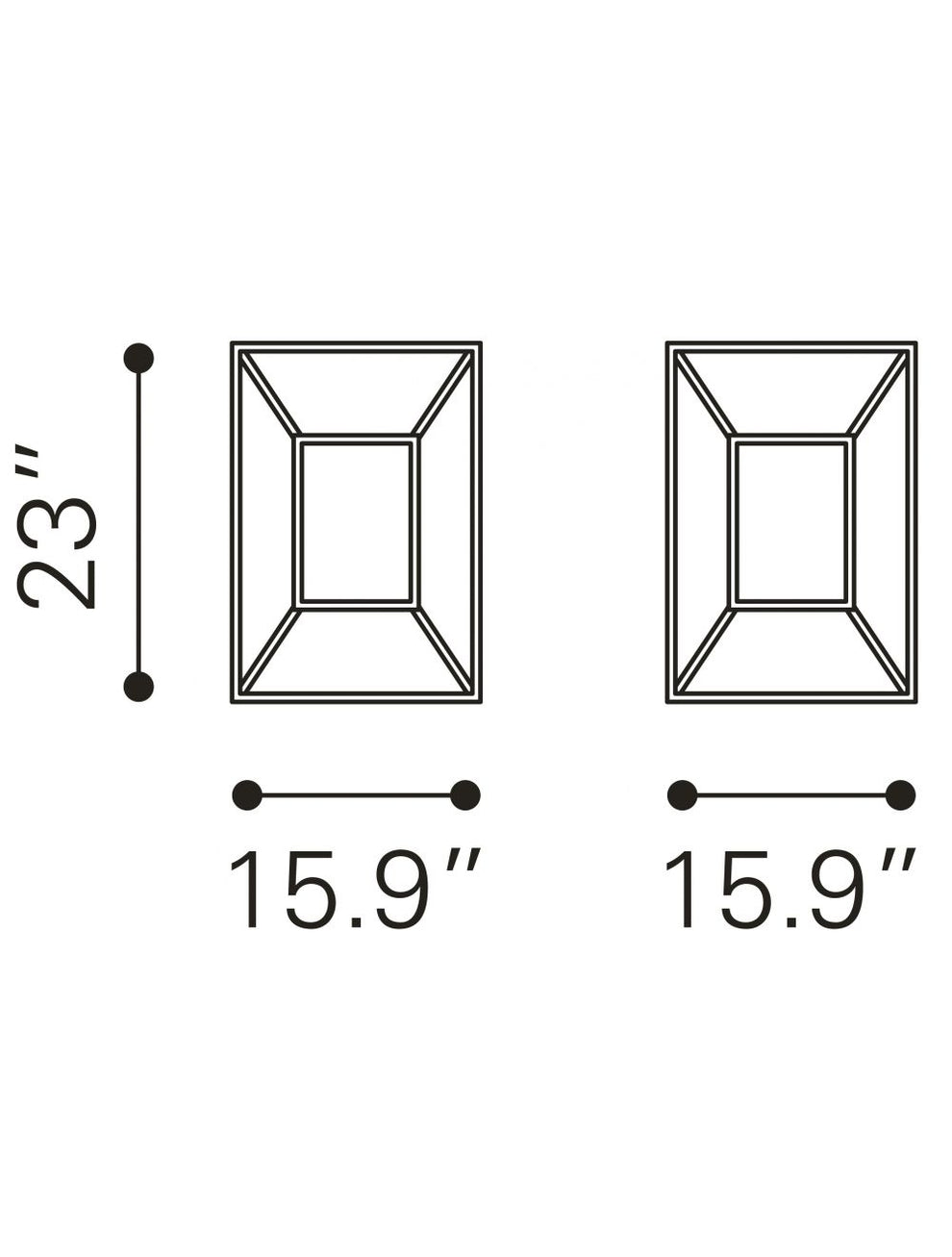 23" Gold And Clear Genuine Marble Look Square End Table By Homeroots | End Tables | Modishstore - 9