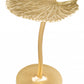 Gold Lilypad Side Table By Homeroots