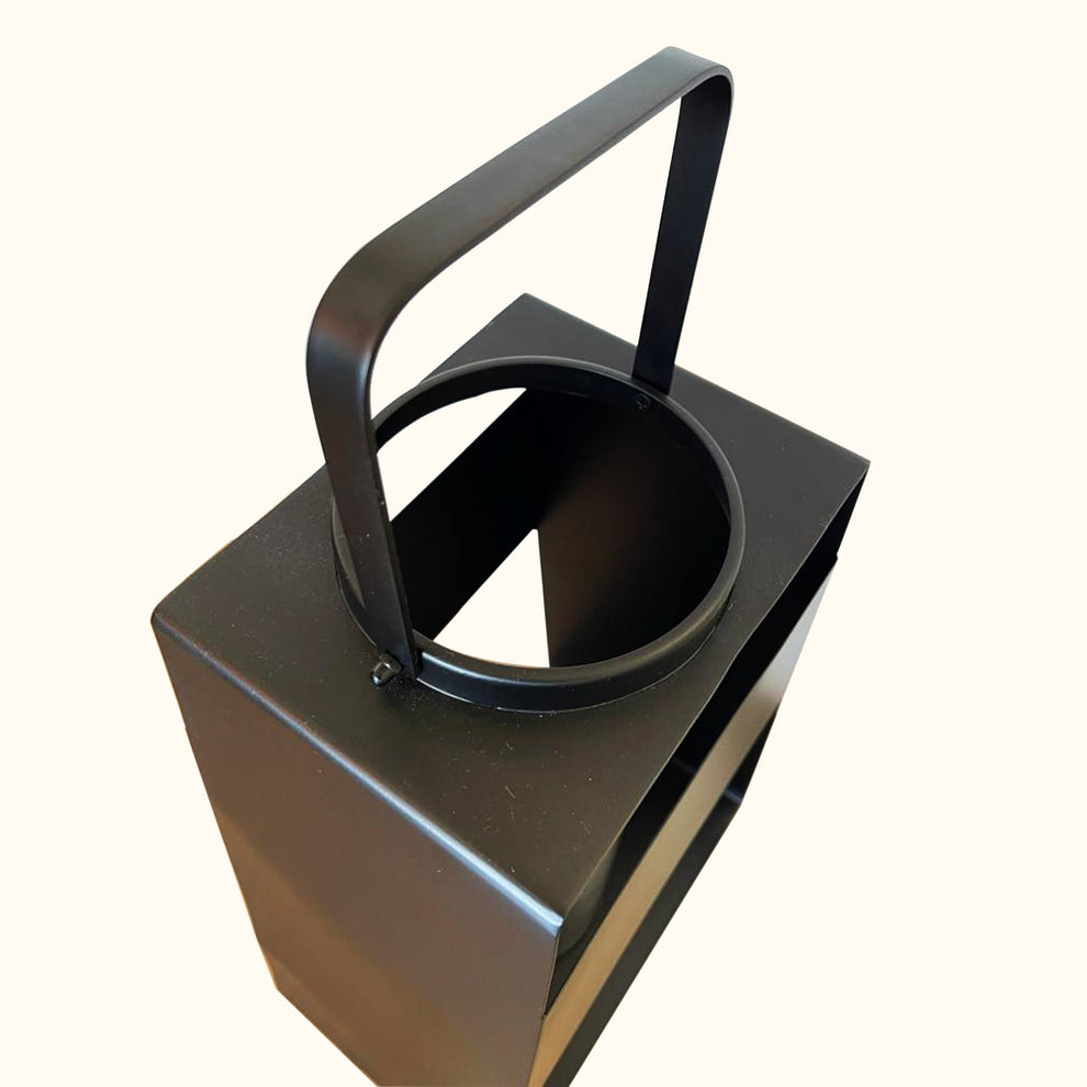 Modern Black and Glass Candle Holder By Homeroots | Candle Holders | Modishstore - 2