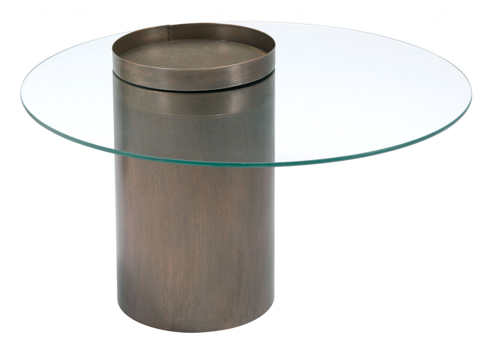Contemporary Antique Gold Table By Homeroots | Coffee Tables | Modishstore - 4