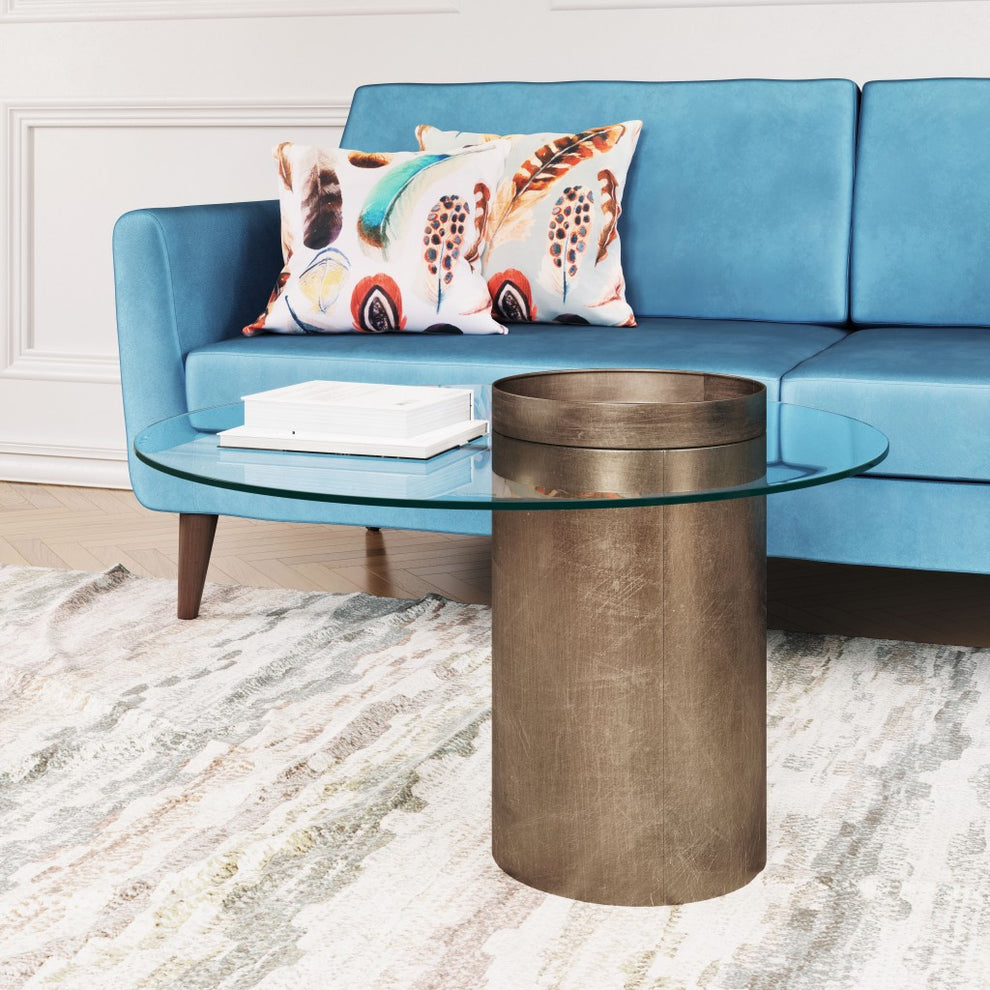 Contemporary Antique Gold Table By Homeroots | Coffee Tables | Modishstore - 6
