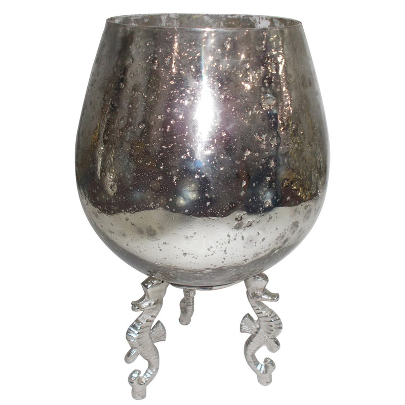Aluminum & Glass Votive Holder (15") | Candle Holders | Modishstore