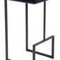 30" Black Steel Backless Bar Height Chair With Footrest By Homeroots | Bar Stools | Modishstore - 2