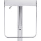 Modern White Faux Leather and Chrome Adjustable Pedestal Barstool By Homeroots | Bar Stools | Modishstore - 3