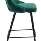 41" Green And Black Steel Low Back Bar Height Chair With Footrest By Homeroots | Bar Stools | Modishstore - 2