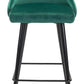 41" Green And Black Steel Low Back Bar Height Chair With Footrest By Homeroots | Bar Stools | Modishstore - 3