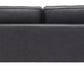 72" Soft Gray Faux Leather And Black Metal Sofa By Homeroots | Sofas | Modishstore - 5