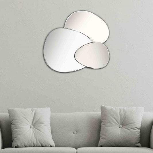 Evolution Abstract Round Mirror By Homeroots | Mirrors | Modishstore - 2
