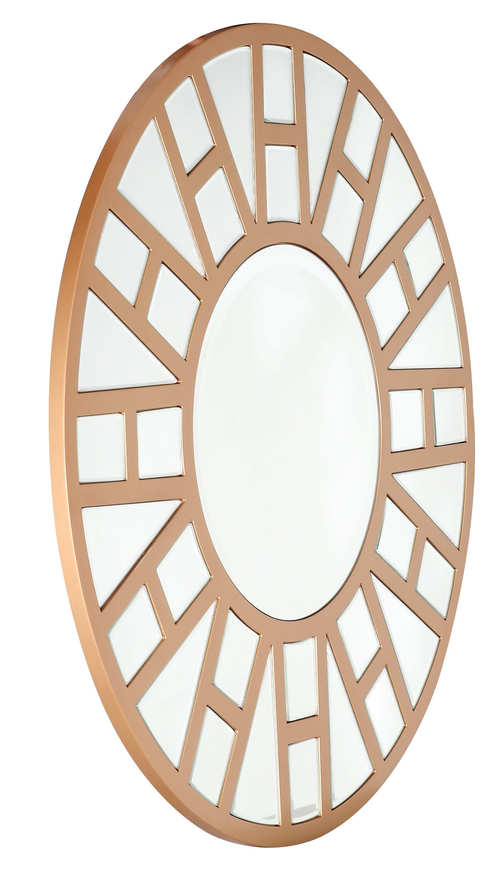 Gold Geometric Mirror By Homeroots | Mirrors | Modishstore - 5