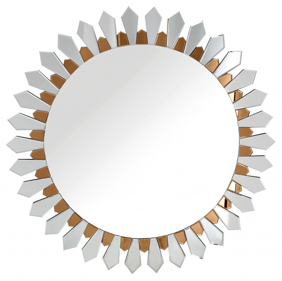 Flower Pedal Wall Mirror By Homeroots | Mirrors | Modishstore - 2