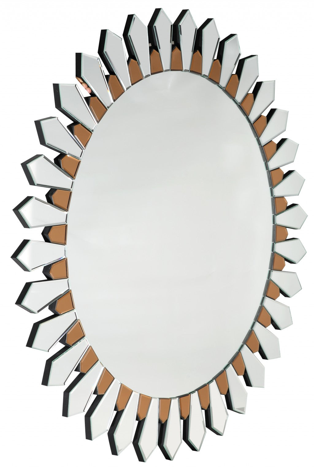 Flower Pedal Wall Mirror By Homeroots | Mirrors | Modishstore - 4
