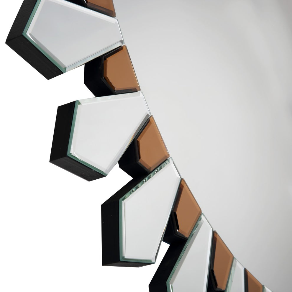 Flower Pedal Wall Mirror By Homeroots | Mirrors | Modishstore - 7