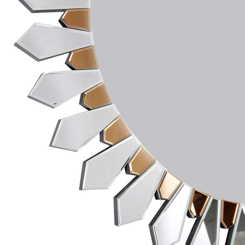 Flower Pedal Wall Mirror By Homeroots | Mirrors | Modishstore - 9