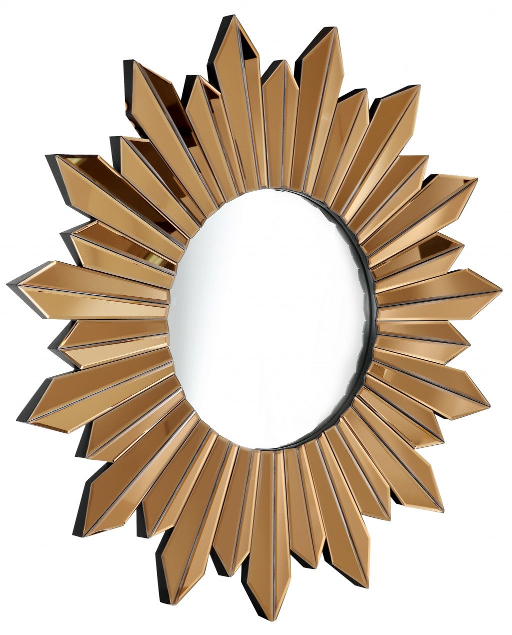 Golden Sun Accent Mirror By Homeroots | Mirrors | Modishstore - 3