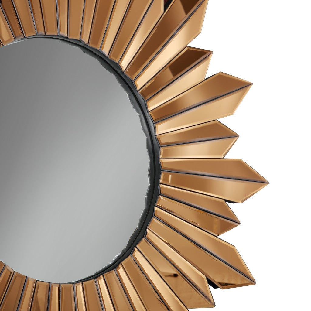 Golden Sun Accent Mirror By Homeroots | Mirrors | Modishstore - 6