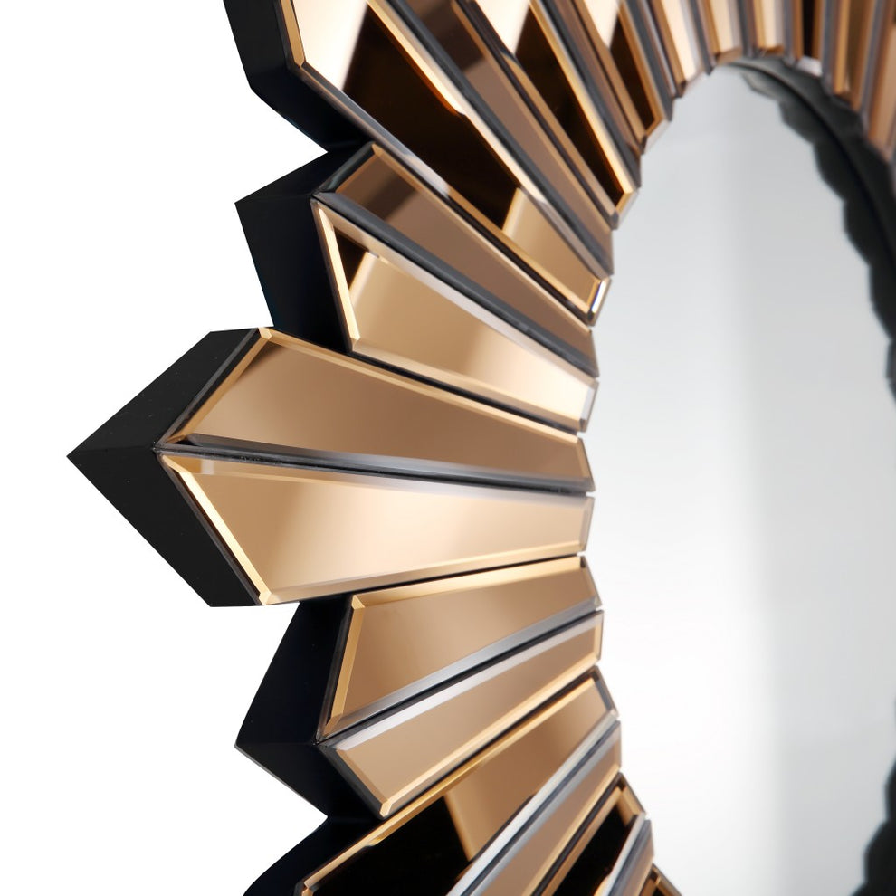Golden Sun Accent Mirror By Homeroots | Mirrors | Modishstore - 8