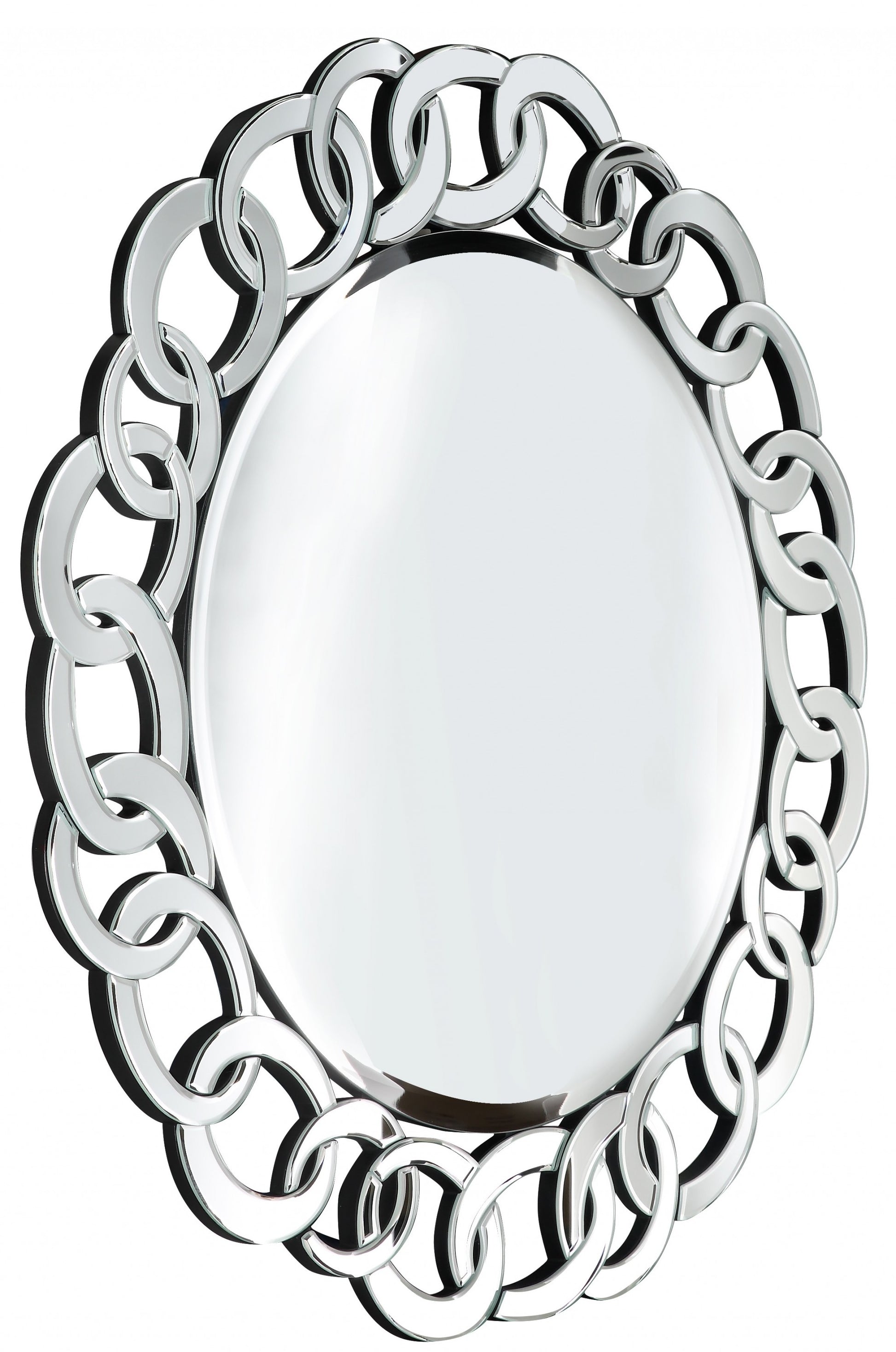 Silver Linked Mirror By Homeroots | Mirrors | Modishstore - 4