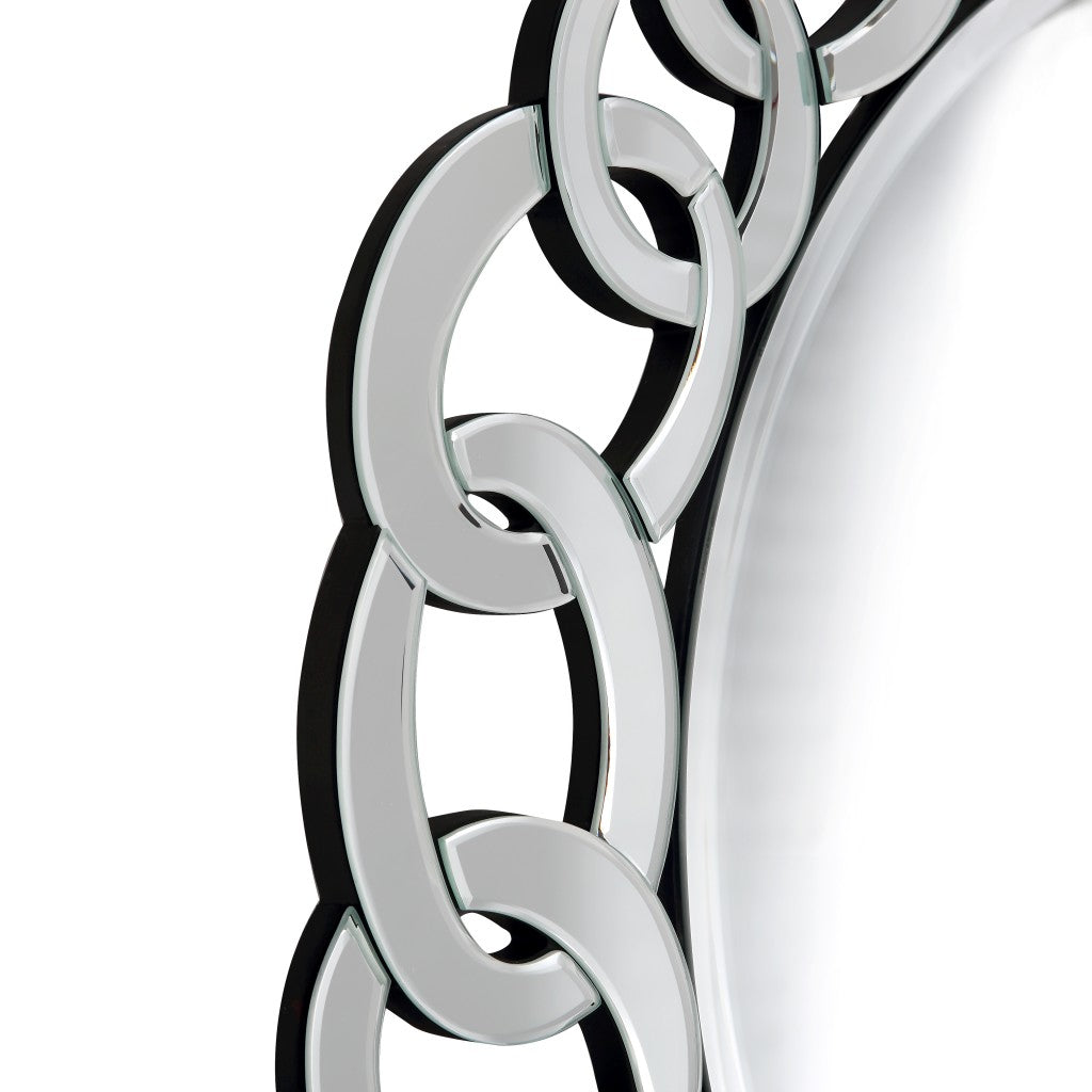 Silver Linked Mirror By Homeroots | Mirrors | Modishstore - 7