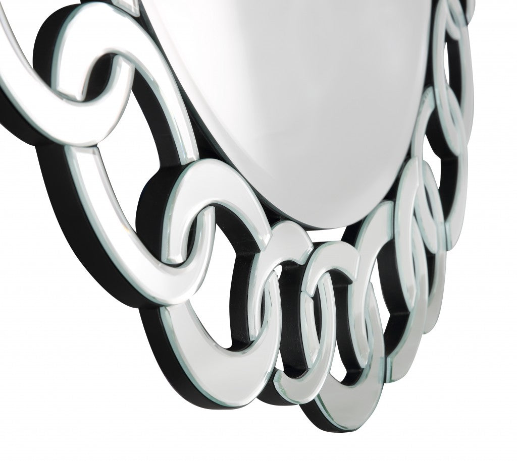 Silver Linked Mirror By Homeroots | Mirrors | Modishstore - 8