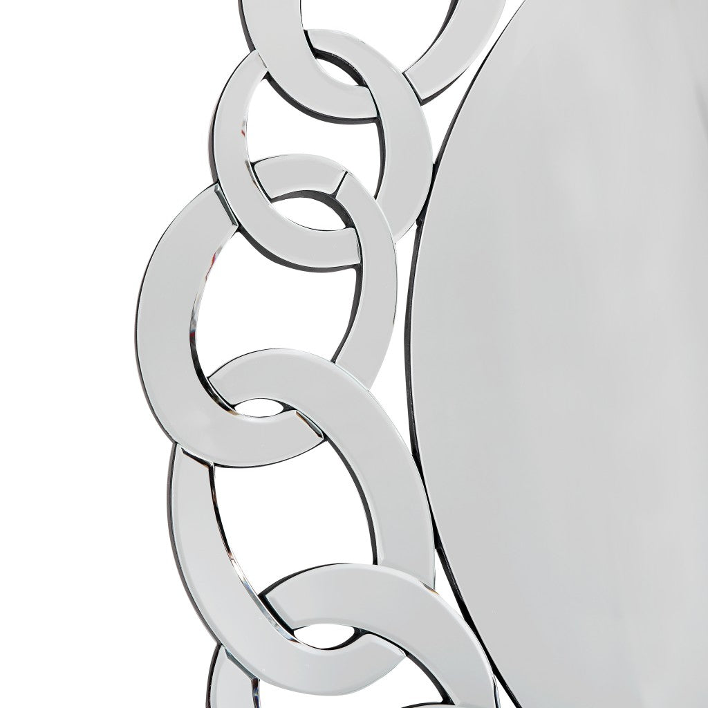 Silver Linked Mirror By Homeroots | Mirrors | Modishstore - 9