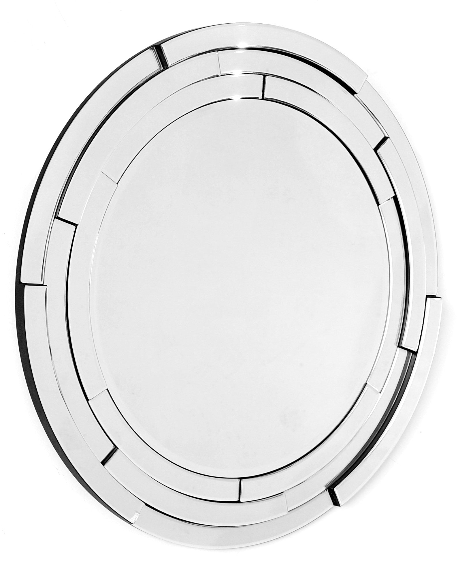 Silver 3D Framed Mirror By Homeroots | Mirrors | Modishstore - 4