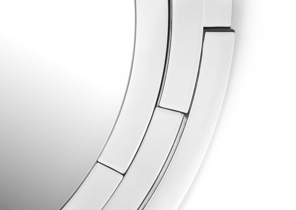 Silver 3D Framed Mirror By Homeroots | Mirrors | Modishstore - 5