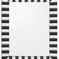 Black and White Striped Mirror By Homeroots | Mirrors | Modishstore