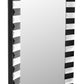 Black and White Striped Mirror By Homeroots | Mirrors | Modishstore - 2