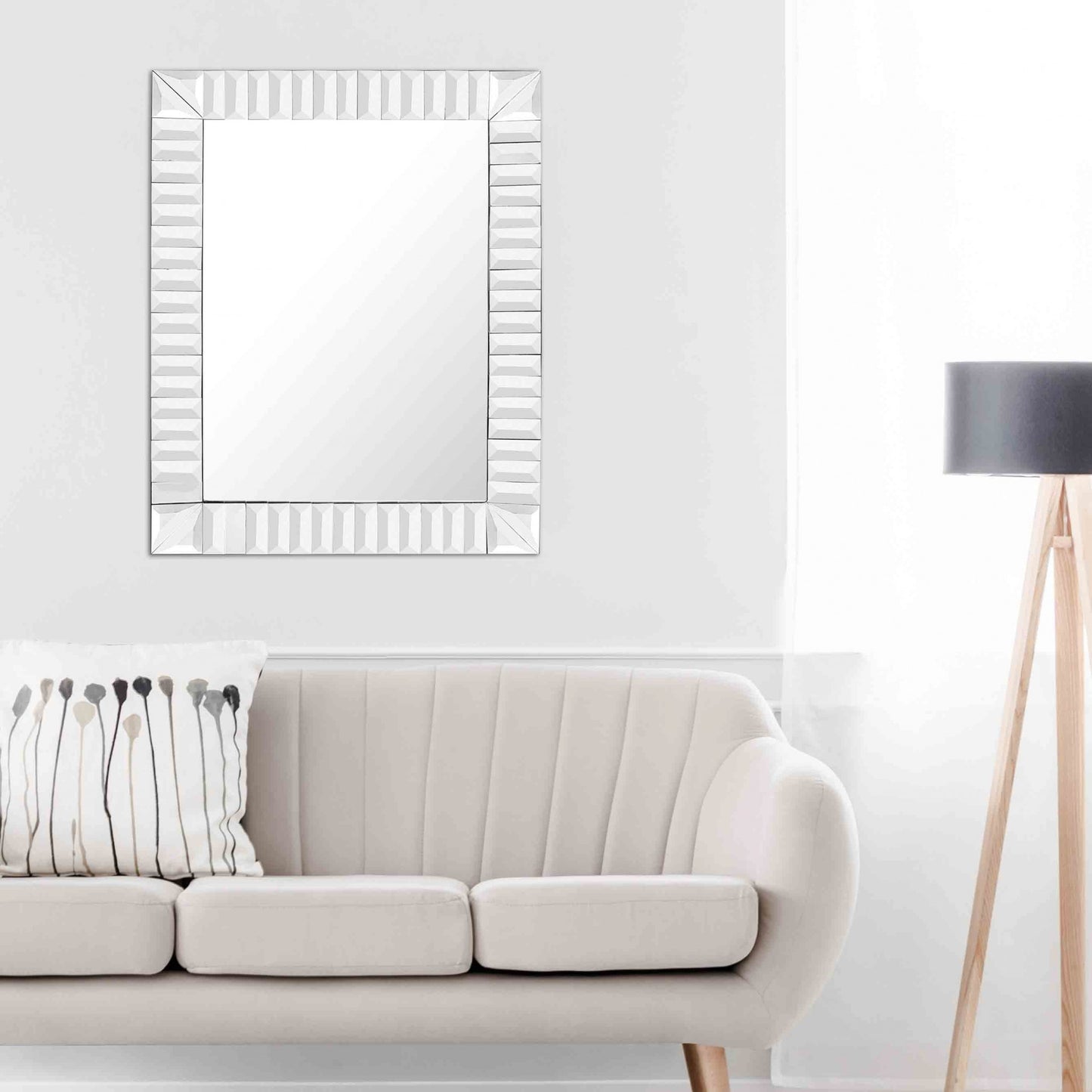 Contemporary Wave Wall Mirror By Homeroots | Mirrors | Modishstore