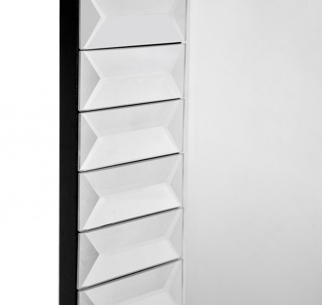 Contemporary Wave Wall Mirror By Homeroots | Mirrors | Modishstore - 4