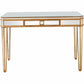 Antiqued Gold Finish Console Table By Homeroots - 396661 | Console Tables | Modishstore