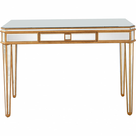 Antiqued Gold Finish Console Table By Homeroots - 396661 | Console Tables | Modishstore