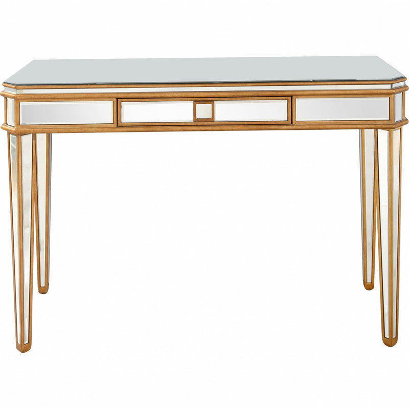 Antiqued Gold Finish Console Table By Homeroots - 396661 | Console Tables | Modishstore