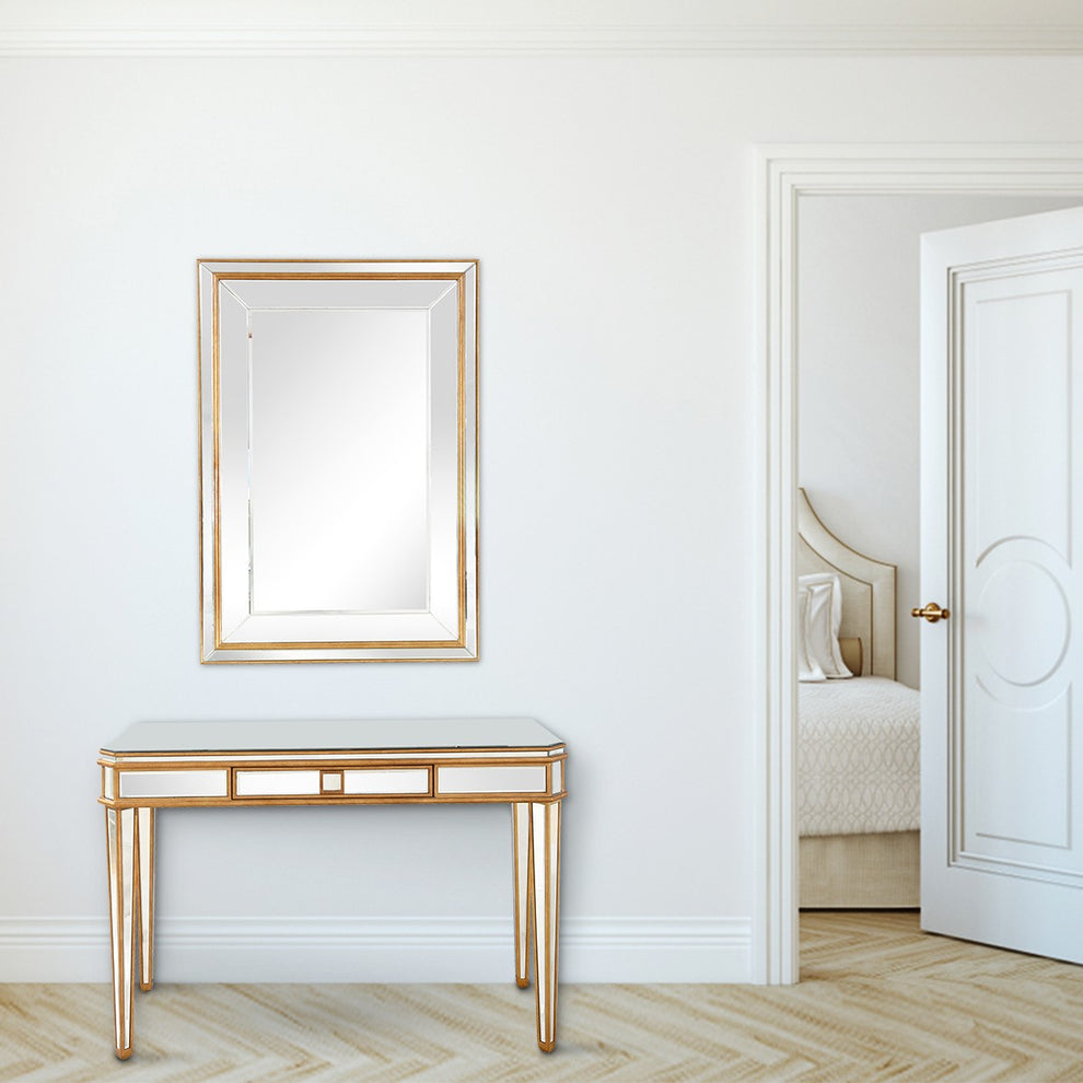 Antiqued Gold Finish Console Table By Homeroots - 396661 | Console Tables | Modishstore - 7
