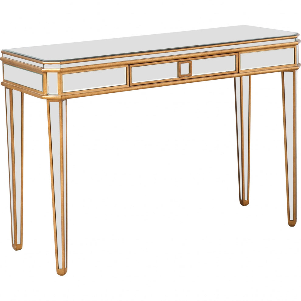 Antiqued Gold Finish Console Table By Homeroots - 396661 | Console Tables | Modishstore - 3