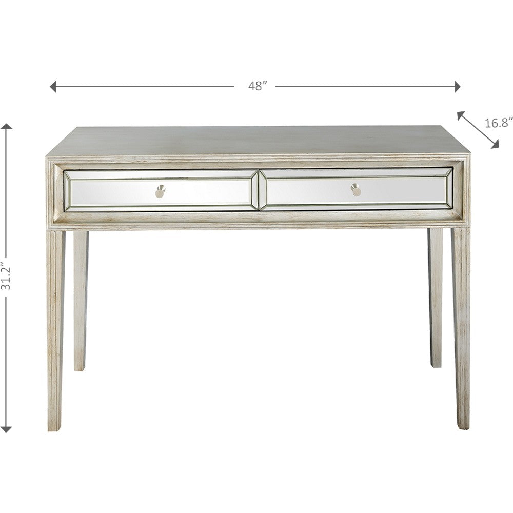 Antiqued Silver Finish Console Table By Homeroots | Console Tables | Modishstore - 2