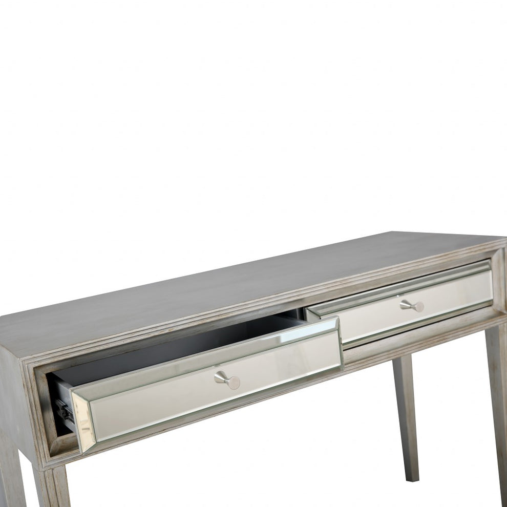 Antiqued Silver Finish Console Table By Homeroots | Console Tables | Modishstore - 6