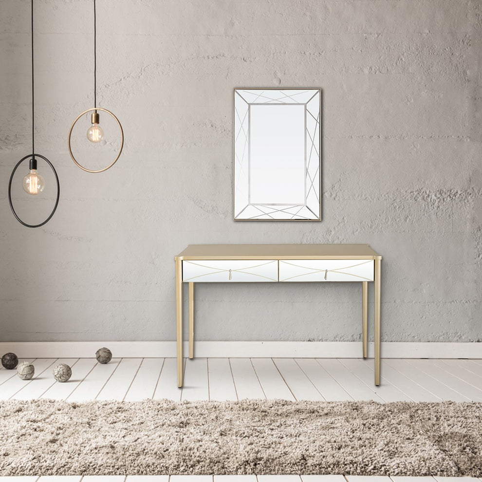 Champagne Finish Console Table By Homeroots | Console Tables | Modishstore - 8