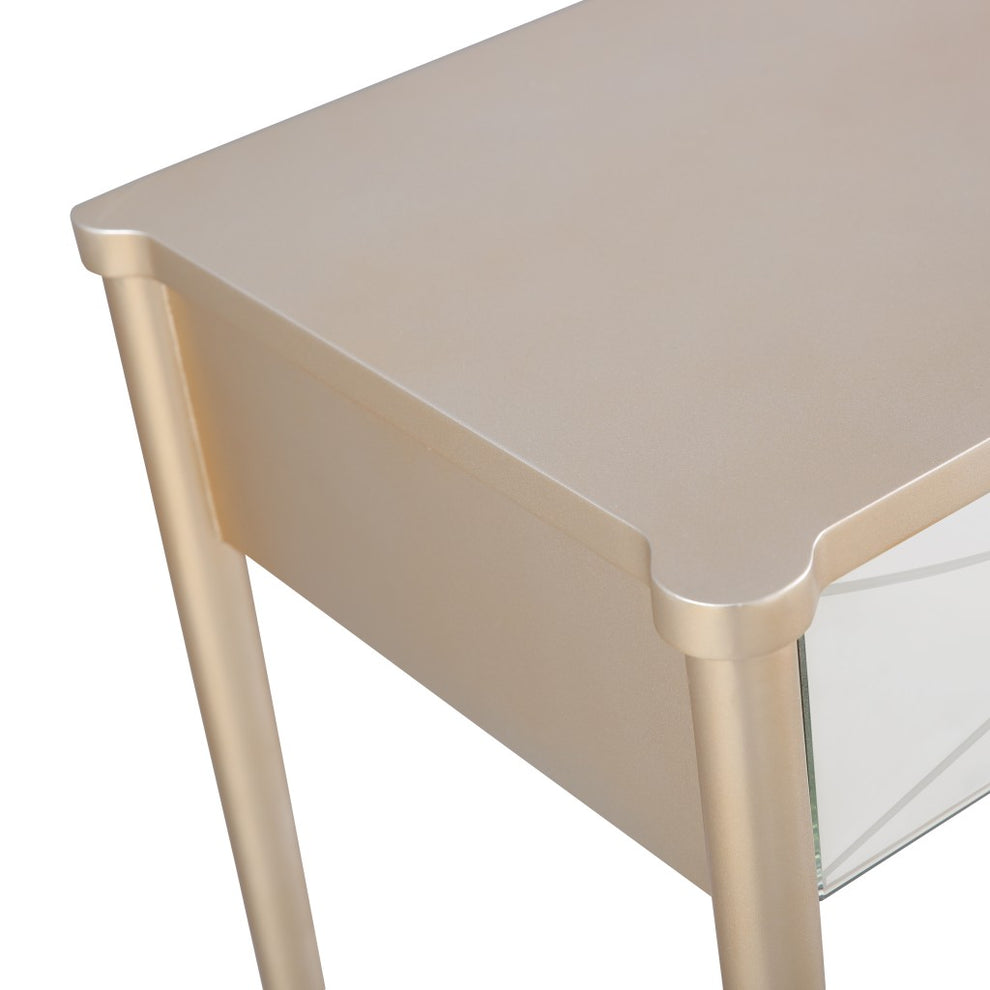 Champagne Finish Console Table By Homeroots | Console Tables | Modishstore - 6