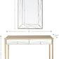 Champagne Finish Mirror and Console Table By Homeroots - 396817