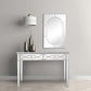 Silver Glass Mirror Console Table By Homeroots