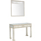Champagne Finish Mirror and Console Table By Homeroots - 396829