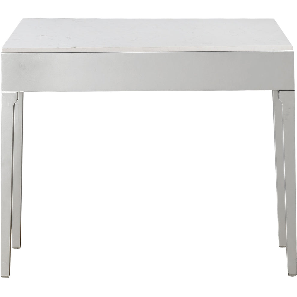 Antiqued Silver Finish Mirror Console Table By Homeroots | Console Tables | Modishstore - 7