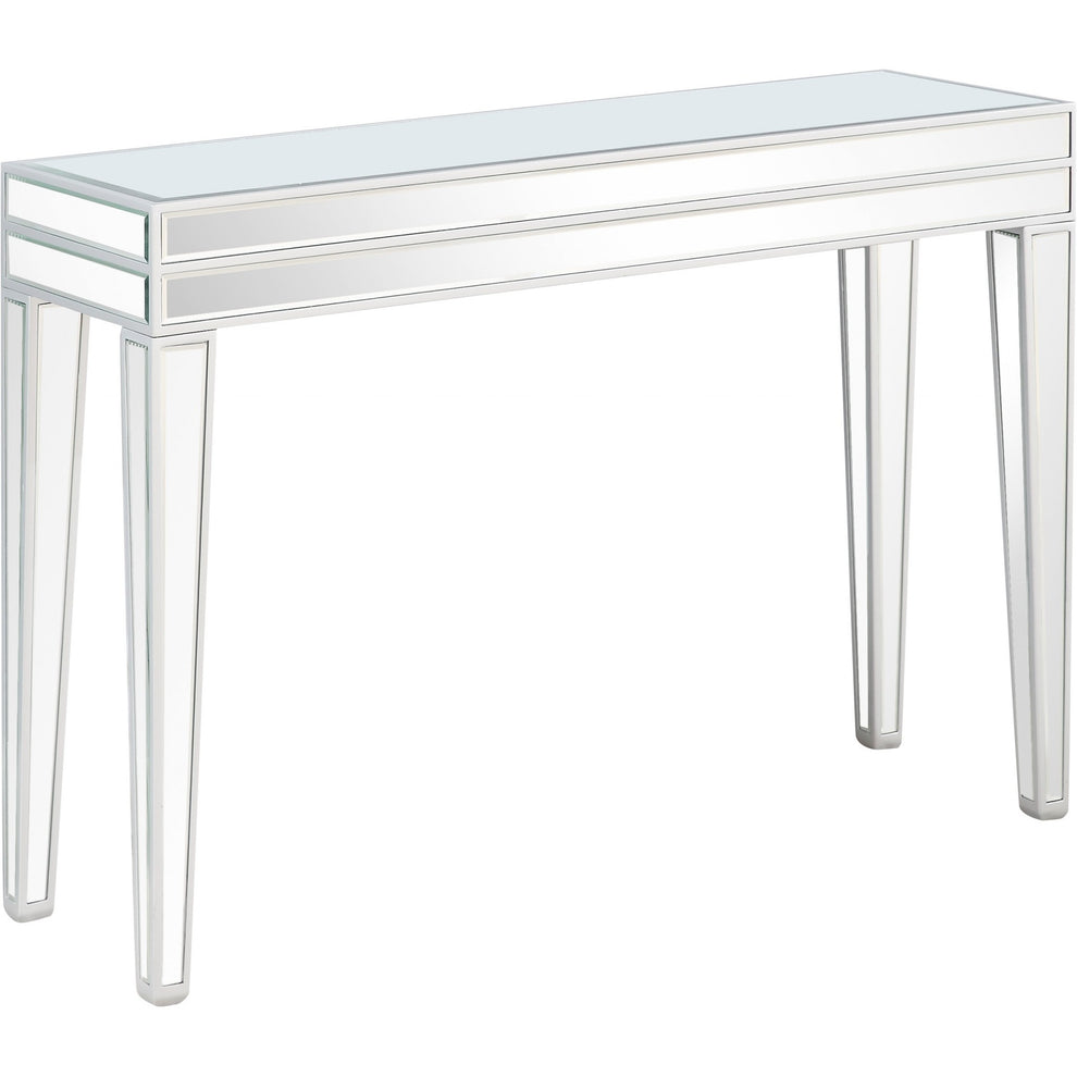 Clear Glass Mirror Console Table By Homeroots | Console Tables | Modishstore - 3