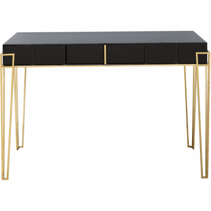 Black Mirrored Console Table By Homeroots | Console Tables | Modishstore