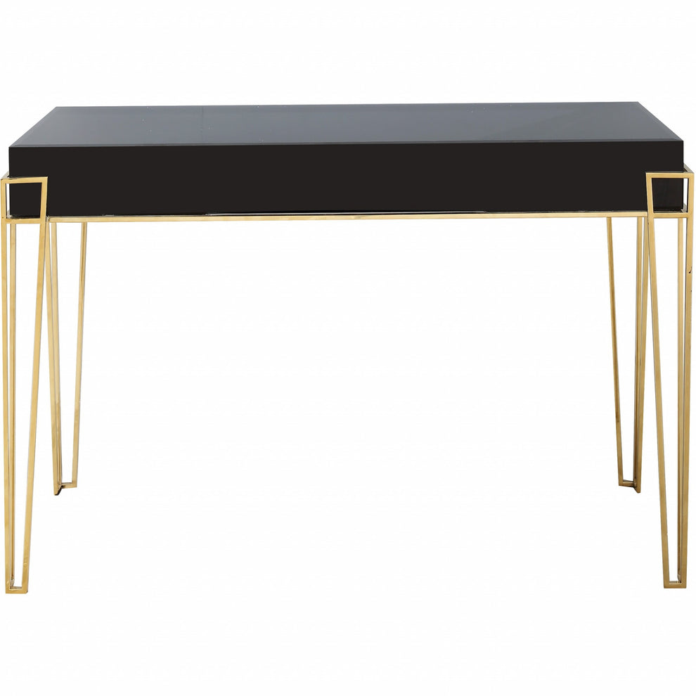 Black Mirrored Console Table By Homeroots | Console Tables | Modishstore - 5